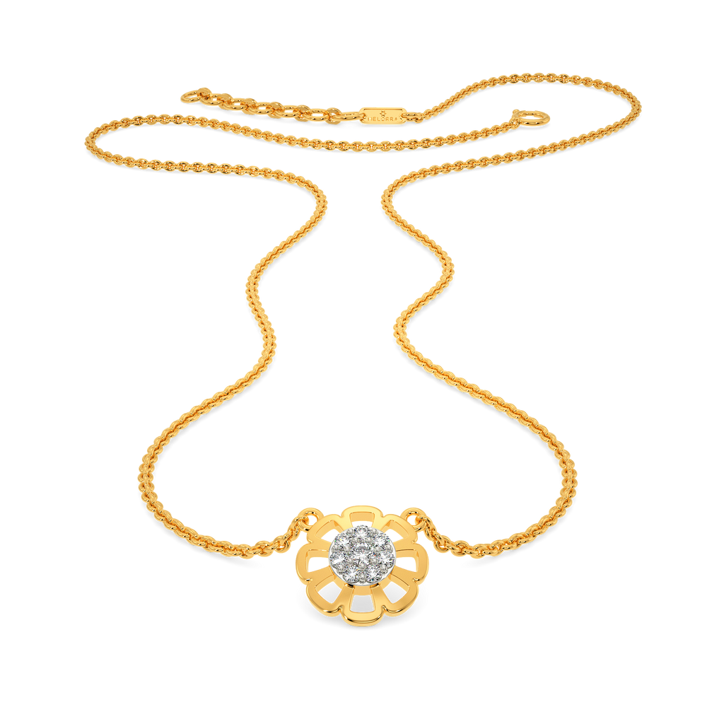 Ethereal Floral Diamond Necklaces