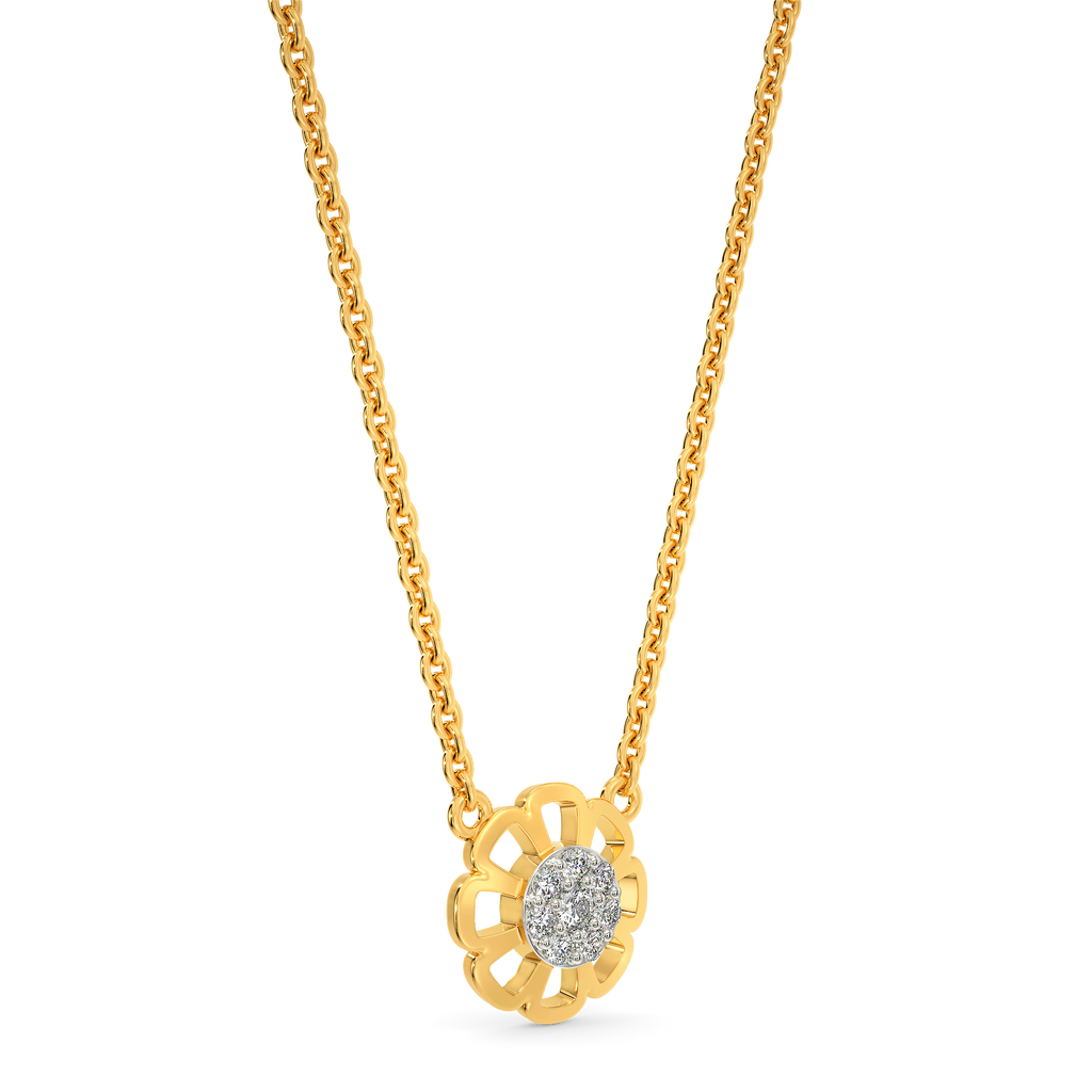 Ethereal Floral Diamond Necklaces