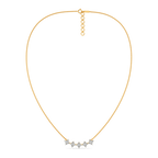 Penta Squared Diamond Necklaces