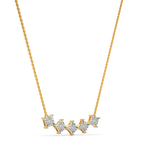 Penta Squared Diamond Necklaces