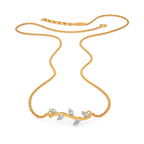 Branch Curved Diamond Necklaces