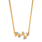 Branch Curved Diamond Necklaces