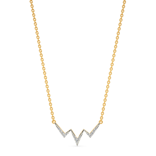 Heart Lines Diamond Necklaces
