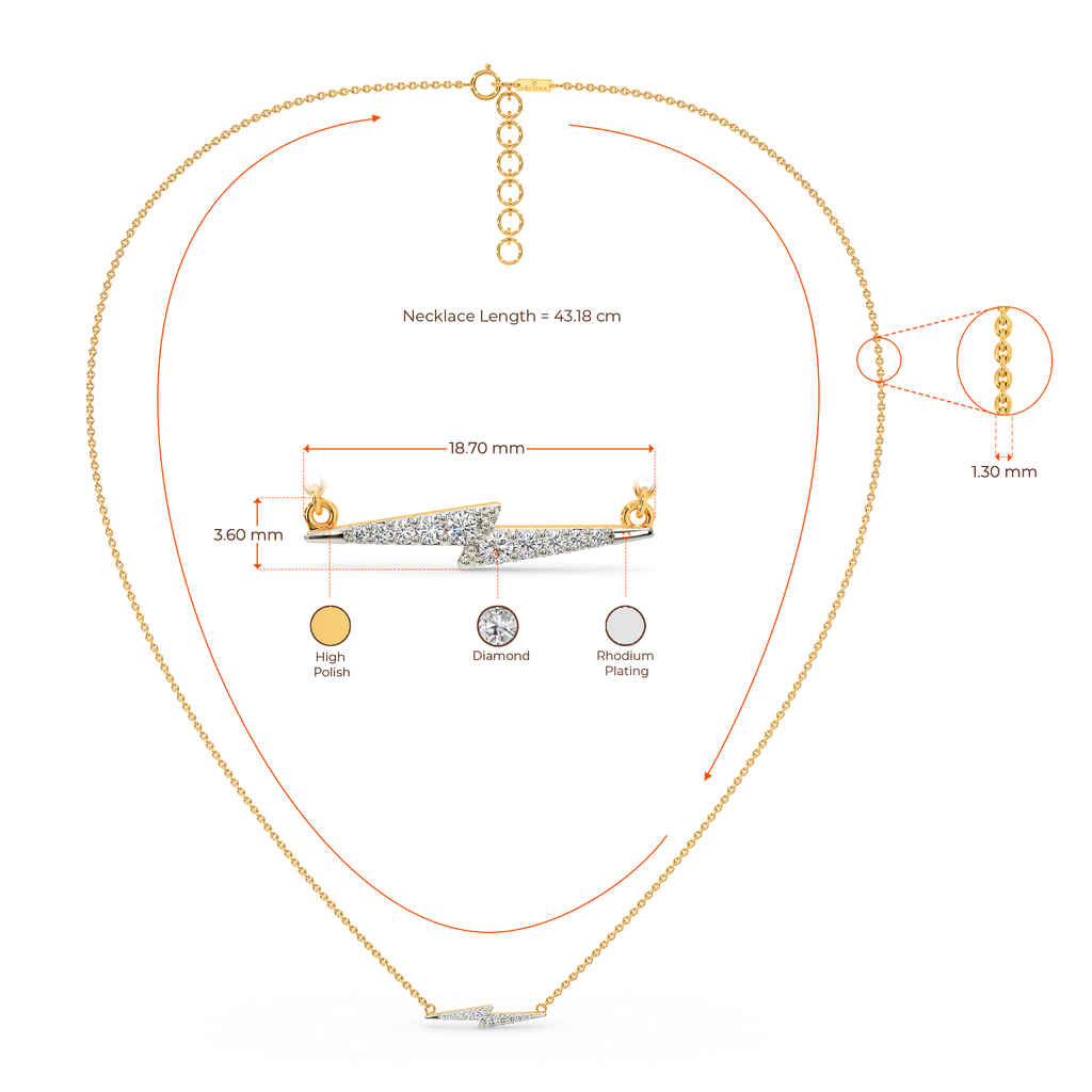 Light Boom Diamond Necklaces