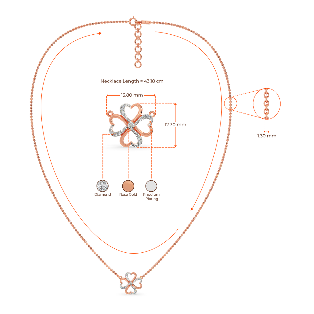 Rose Haze Diamond Necklaces