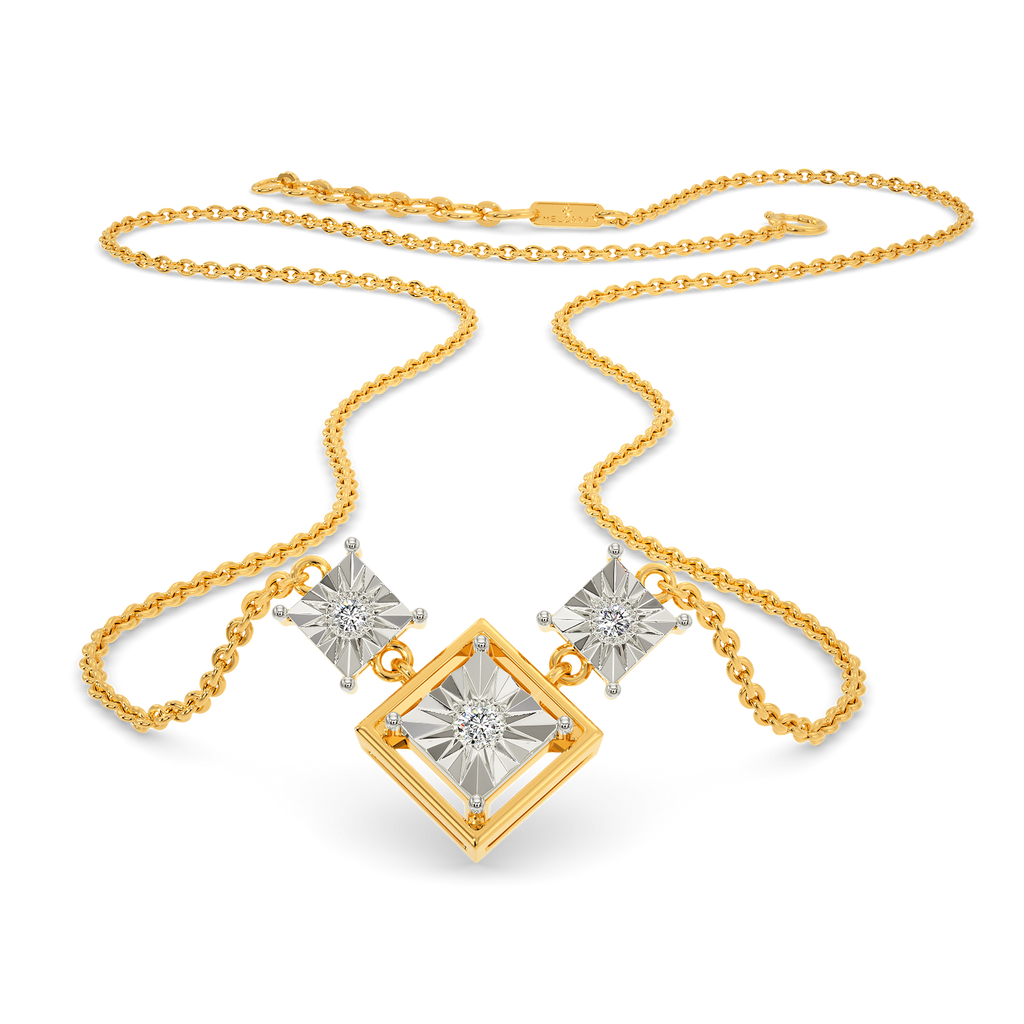 Three-Plated Diamond Necklaces