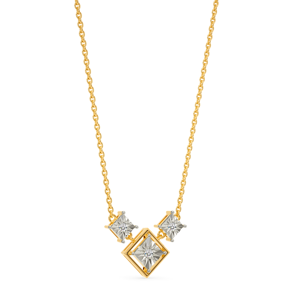 Three-Plated Diamond Necklaces