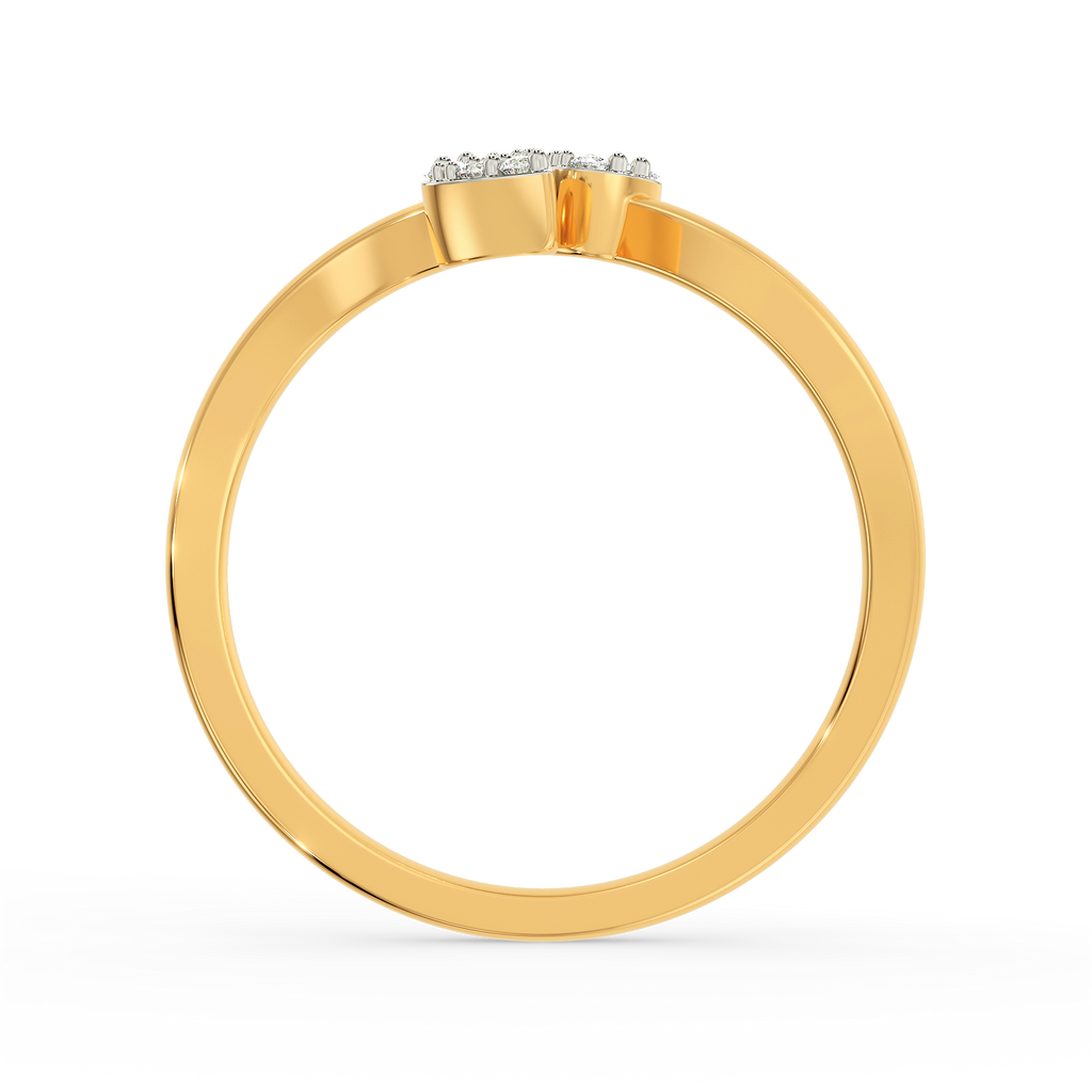 Lefty Leafty Diamond Rings