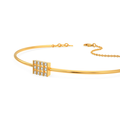 Sassy Squared Diamond Bangles
