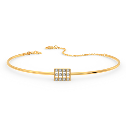 Sassy Squared Diamond Bangles