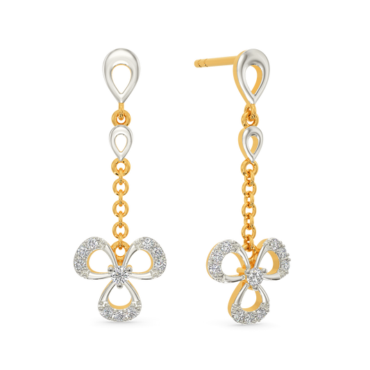 Clovely Binded Diamond Earrings