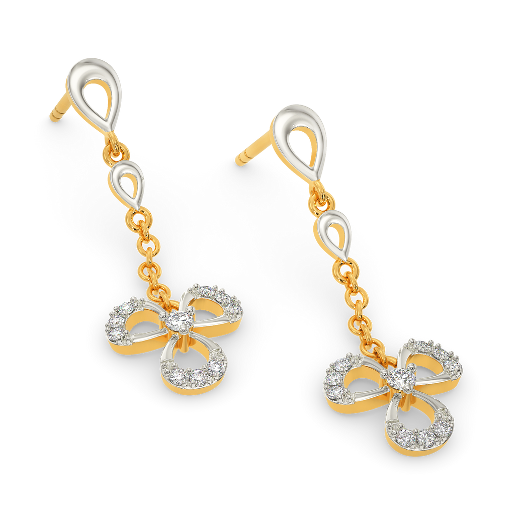 Clovely Binded Diamond Earrings
