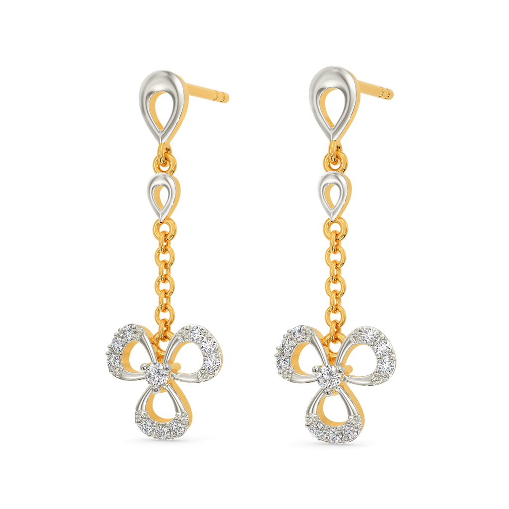 Clovely Binded Diamond Earrings