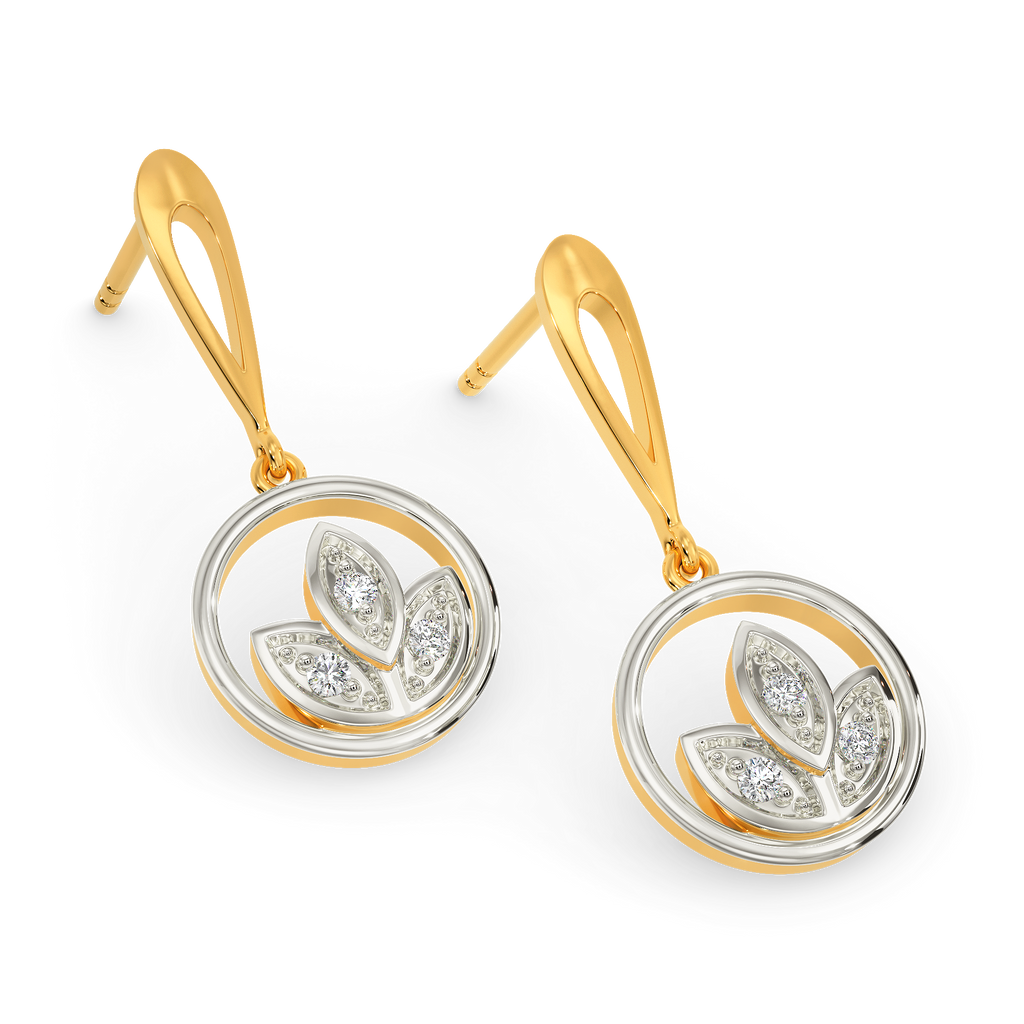 Floral Fantasy Diamond Earrings