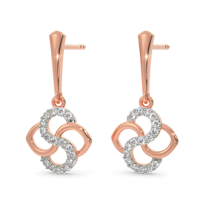 Sass Toned Diamond Earrings