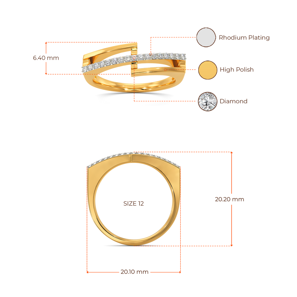 Twisted Tale Diamond Rings