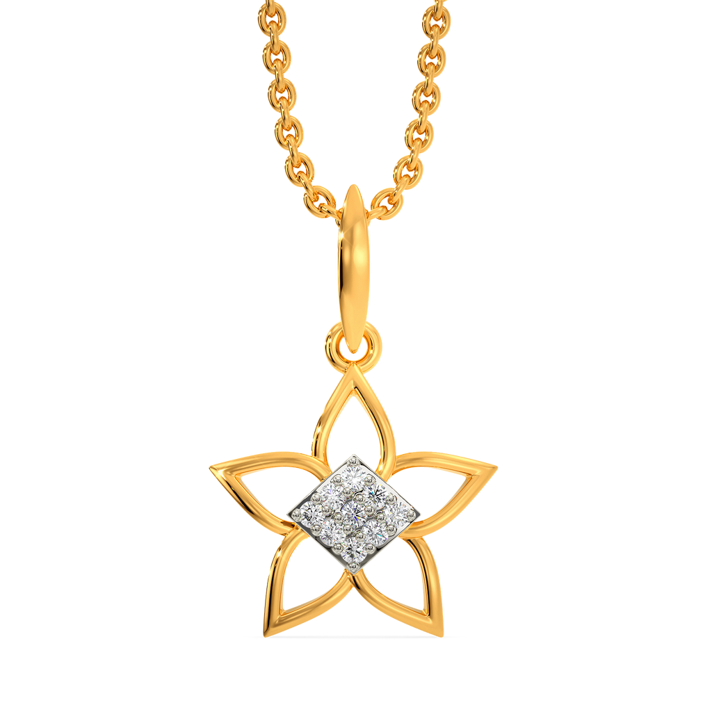 Nature's Bloom Diamond Pendants