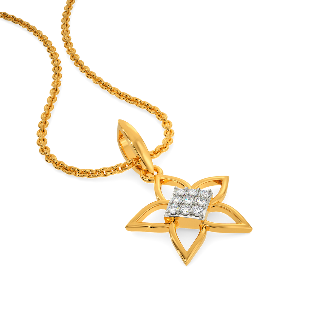 Nature's Bloom Diamond Pendants