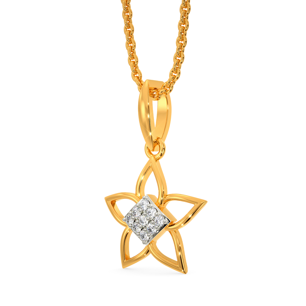 Nature's Bloom Diamond Pendants