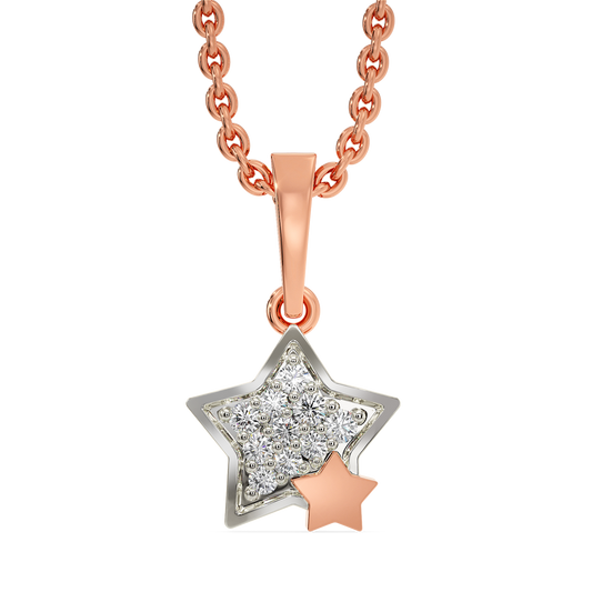 Starry Night Charm Diamond Pendants