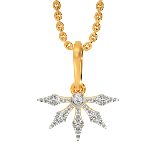 Floral Reflection Diamond Pendants
