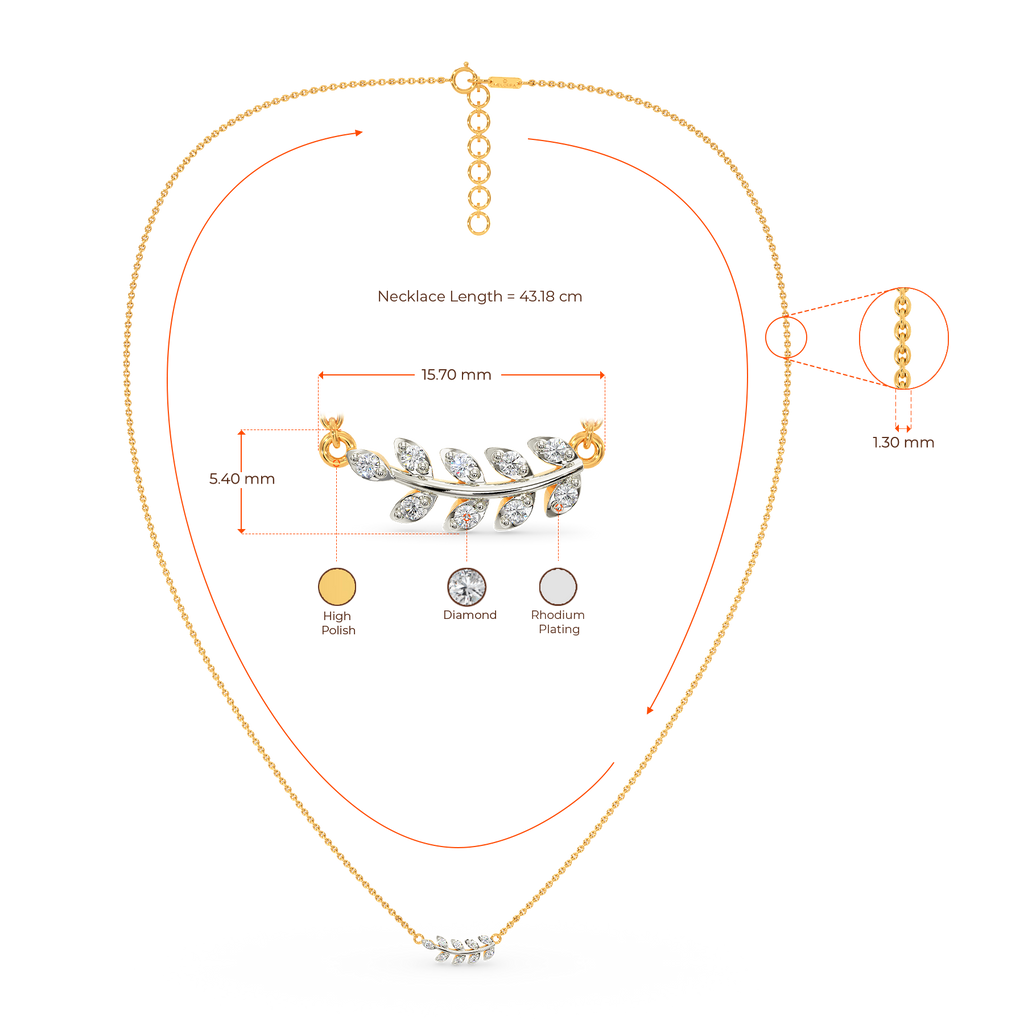 Leafy Marvel Diamond Necklaces