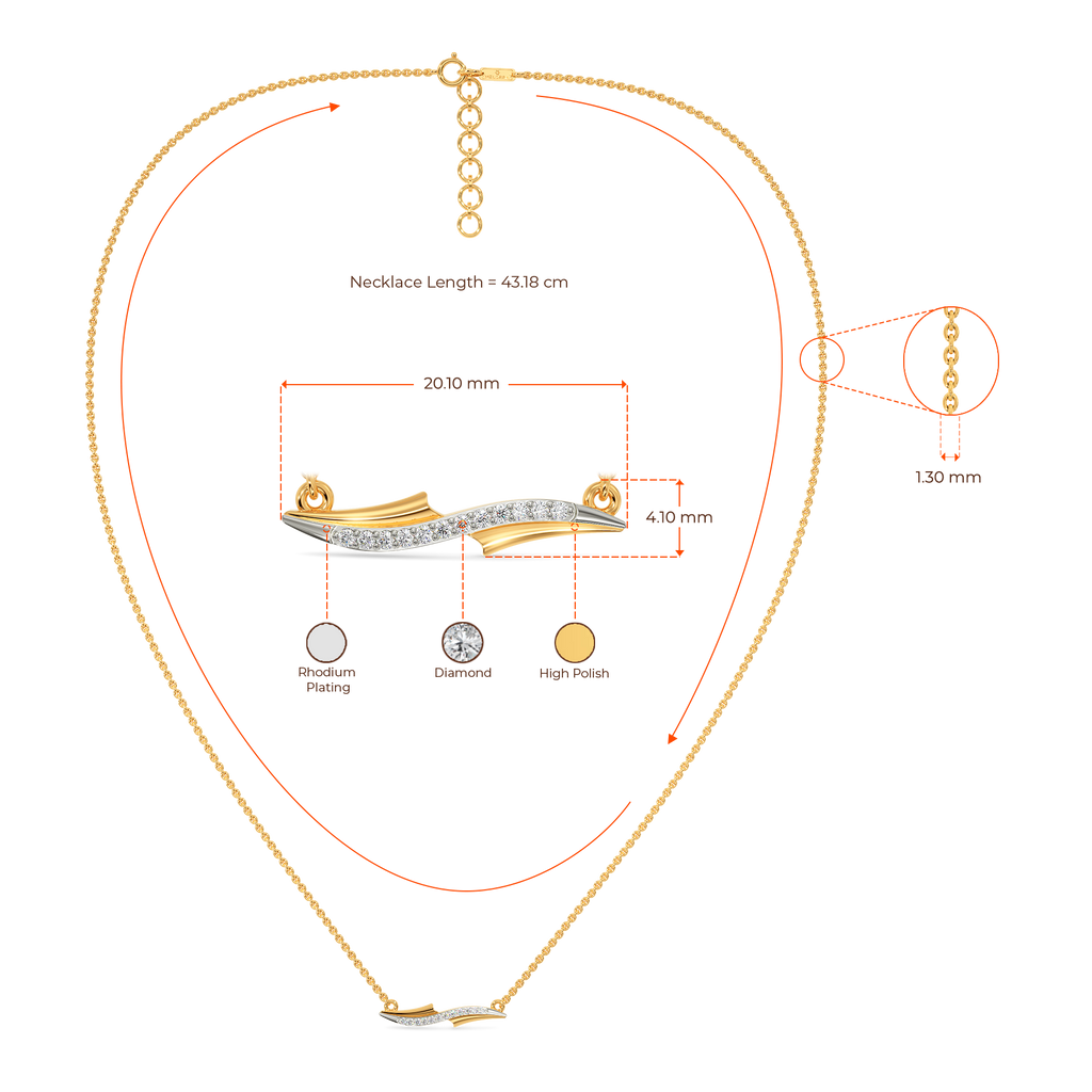 Twisted Harmony Diamond Necklaces