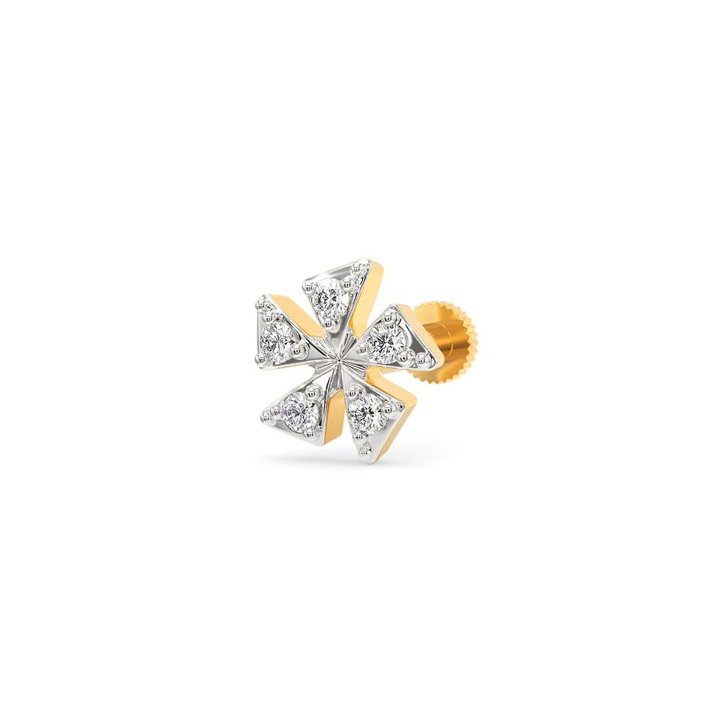 Abloom Diamond Nose Pins