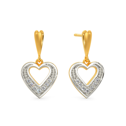 Groove In Love Diamond Earrings
