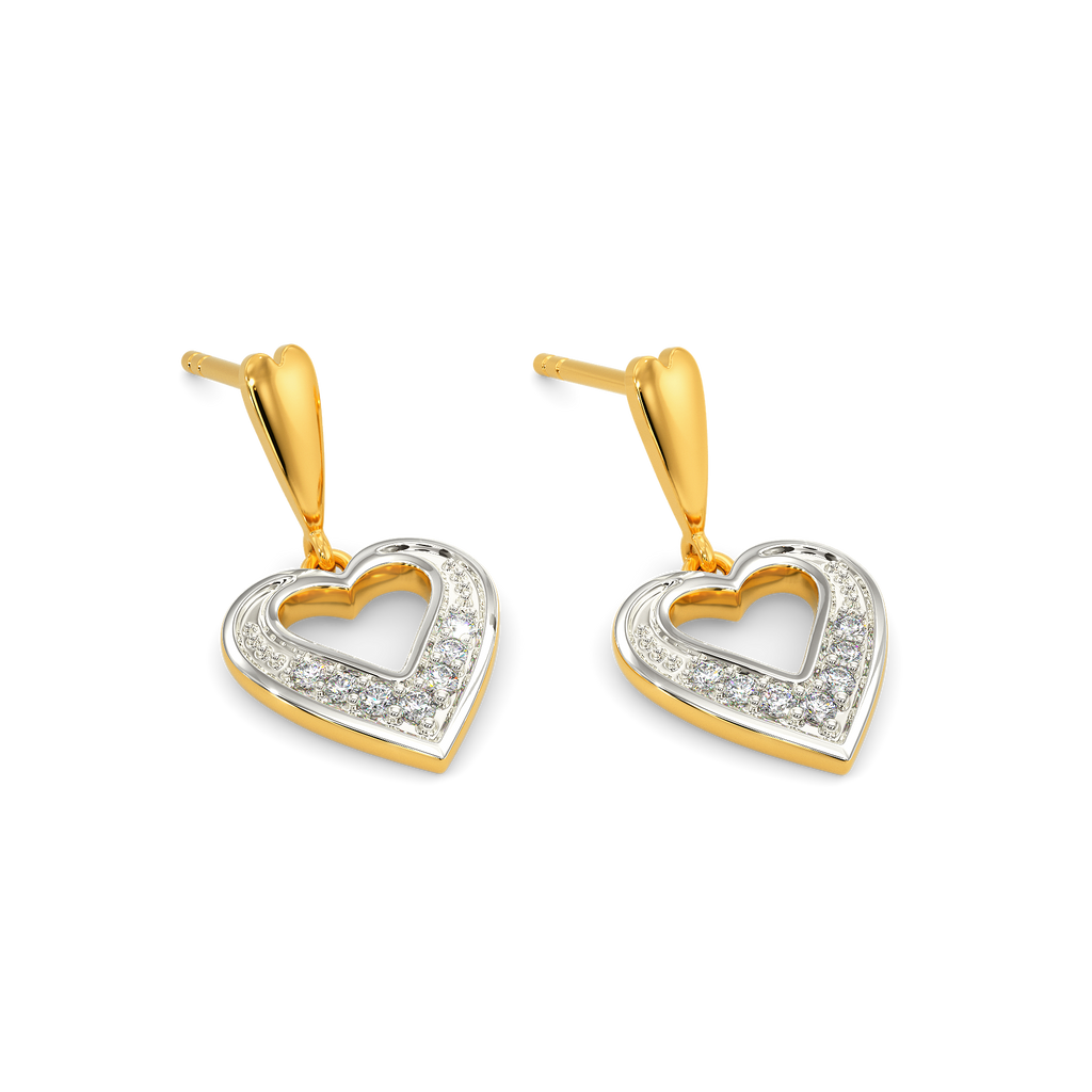 Groove In Love Diamond Earrings