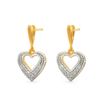 Groove In Love Diamond Earrings