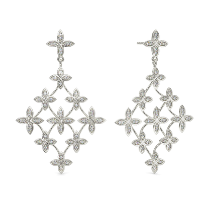 Floral Dreamland Diamond Earrings