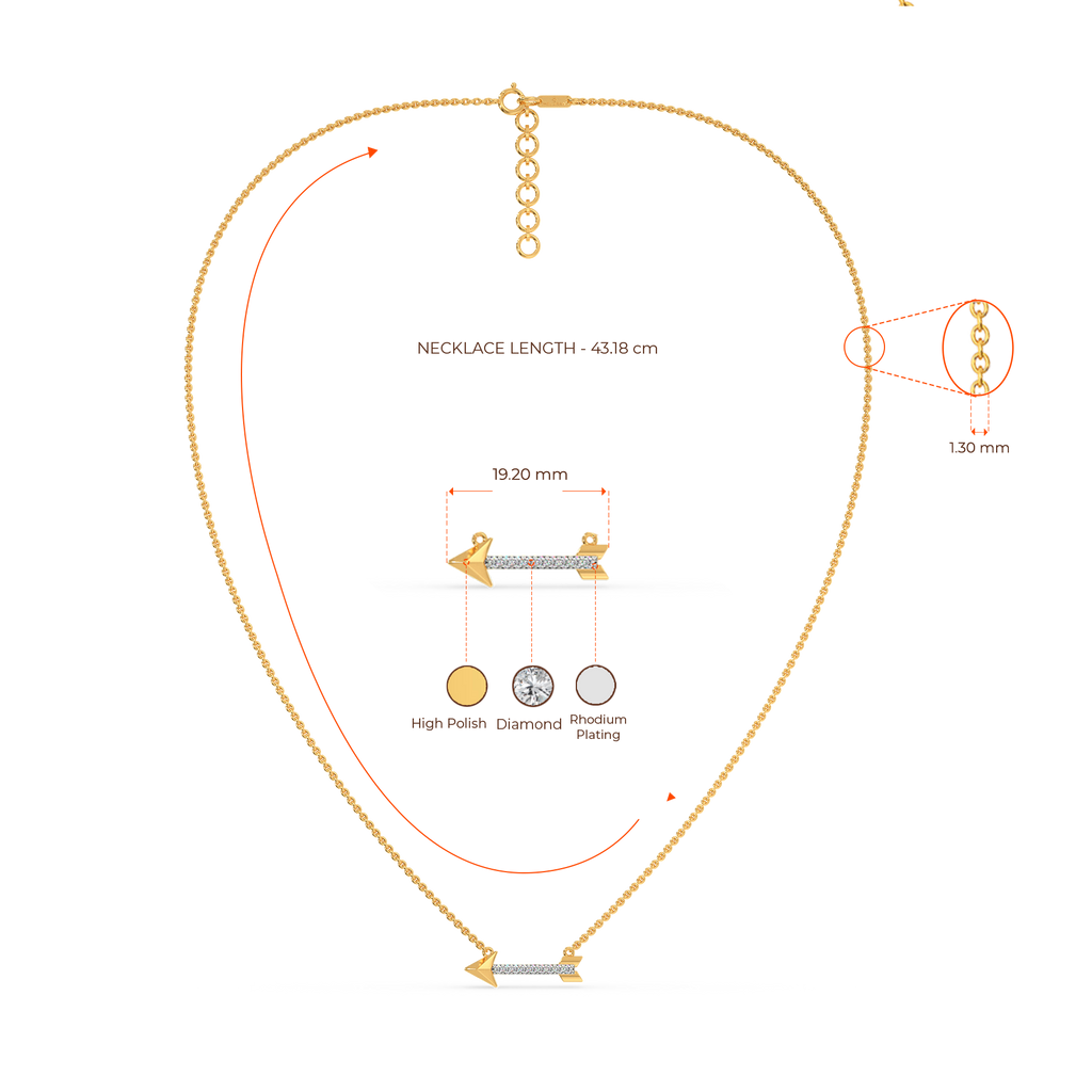 When Love Strikes Diamond Necklaces