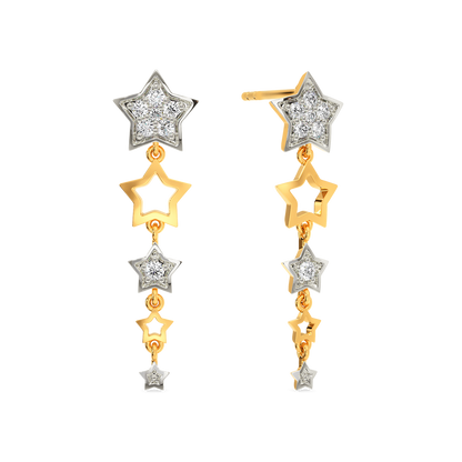 Queen Star Diamond Earrings