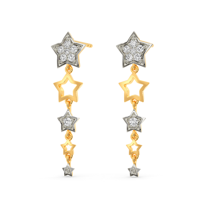 Queen Star Diamond Earrings