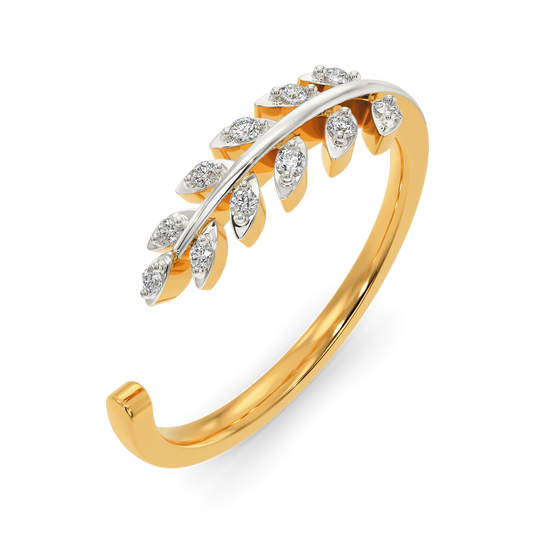 Fern Frond Diamond Rings