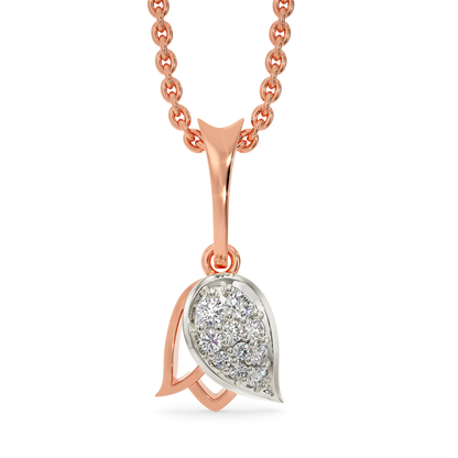 Rose Splash Diamond Pendants