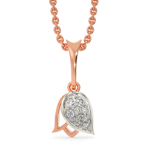 Rose Splash Diamond Pendants