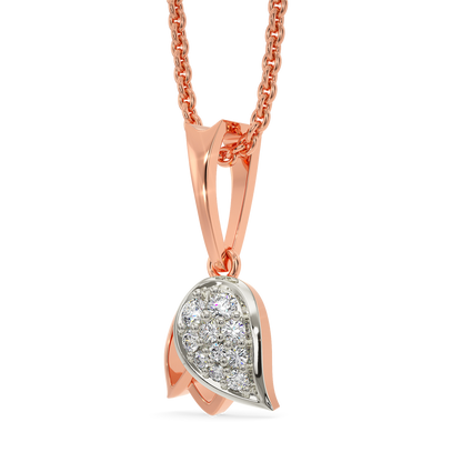 Rose Splash Diamond Pendants