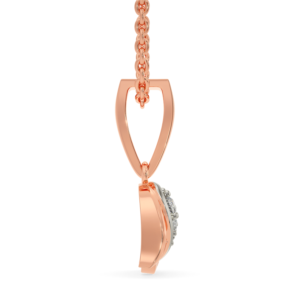 Rose Splash Diamond Pendants