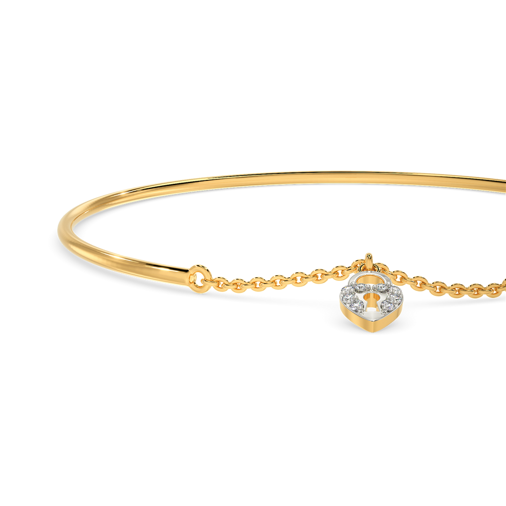 Drop Of A Charm Diamond Bangles