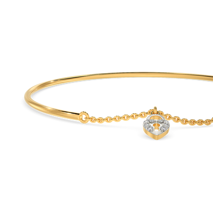 Drop Of A Charm Diamond Bangles