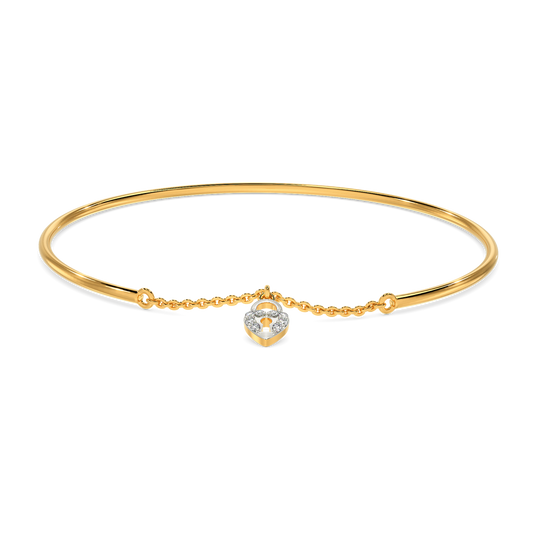 Drop Of A Charm Diamond Bangles