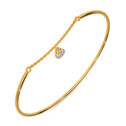 Drop Of A Charm Diamond Bangles
