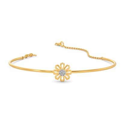 Sun-Kissed Flora Diamond Bangles