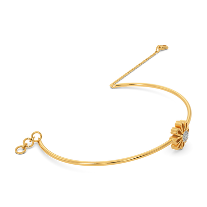 Sun-Kissed Flora Diamond Bangles