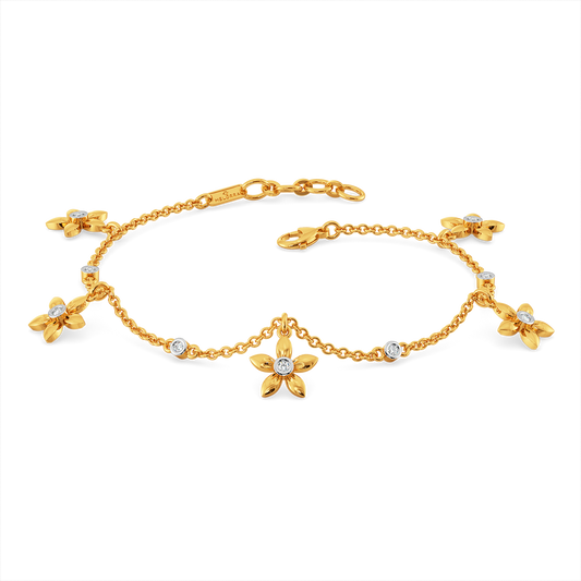 Amidst the Lilies Diamond Bracelets