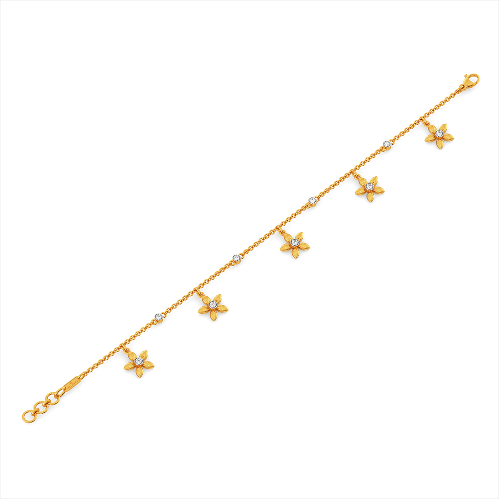 Amidst the Lilies Diamond Bracelets