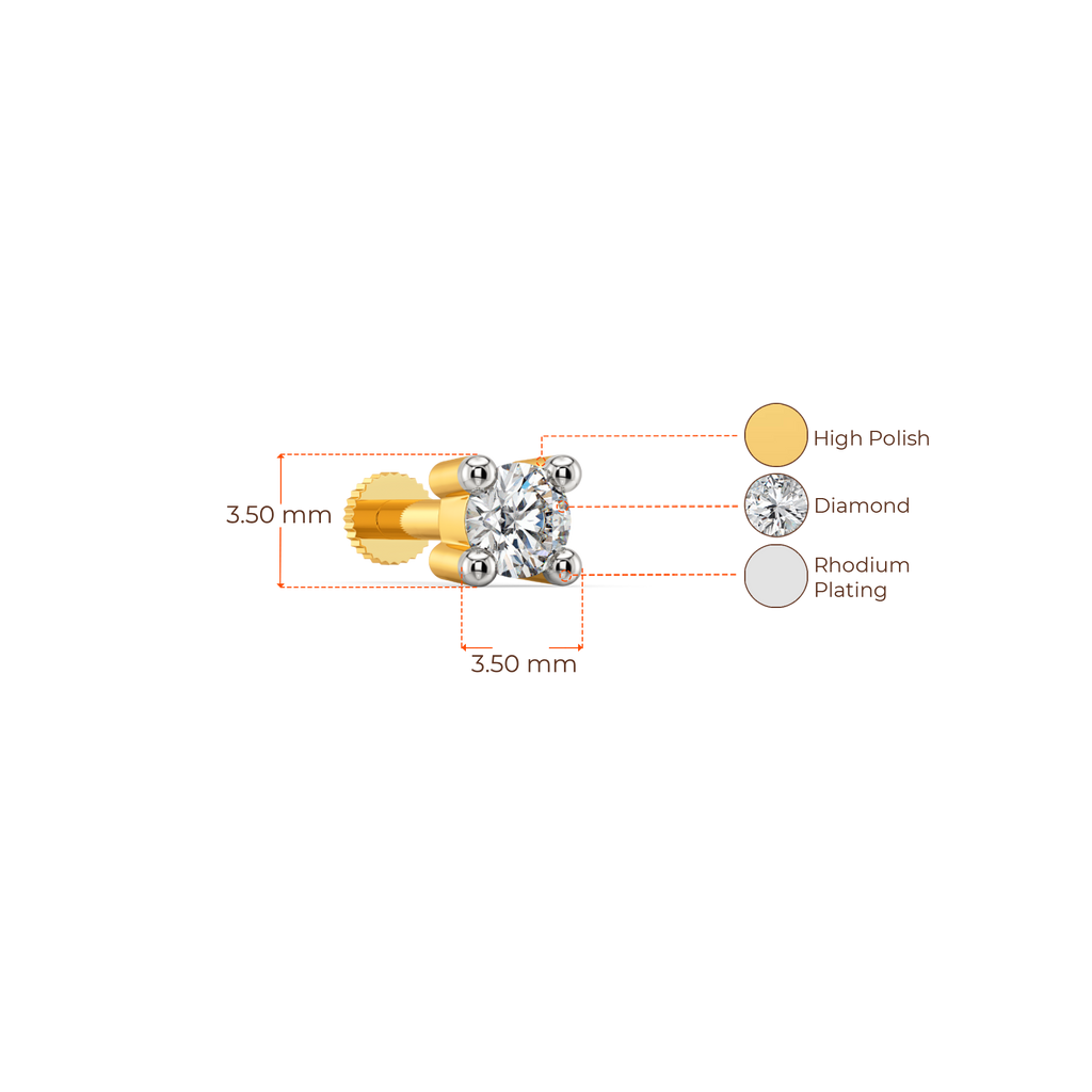 Aurora Bliss Diamond Nose Pins