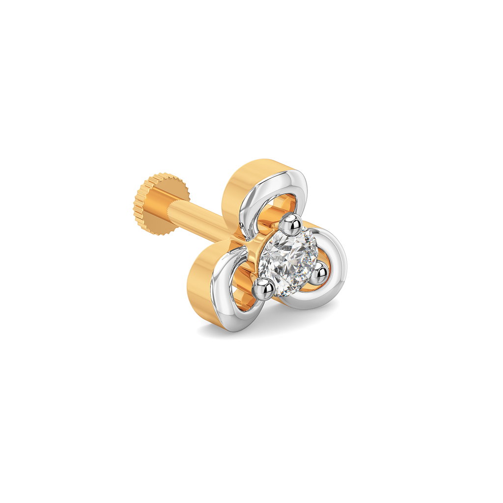 Orchestred Rhapsody  Diamond Nose Pins